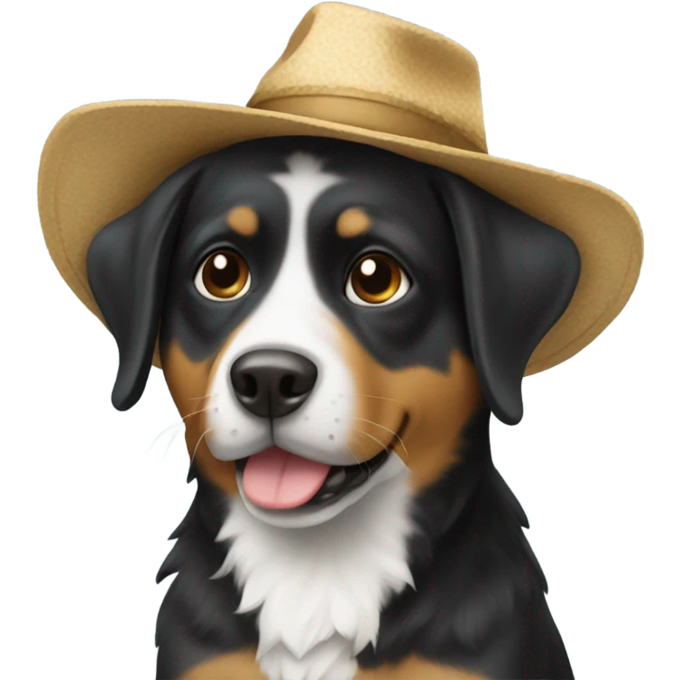 dog with ha emoji