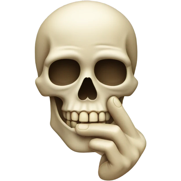 💀🤫 emoji