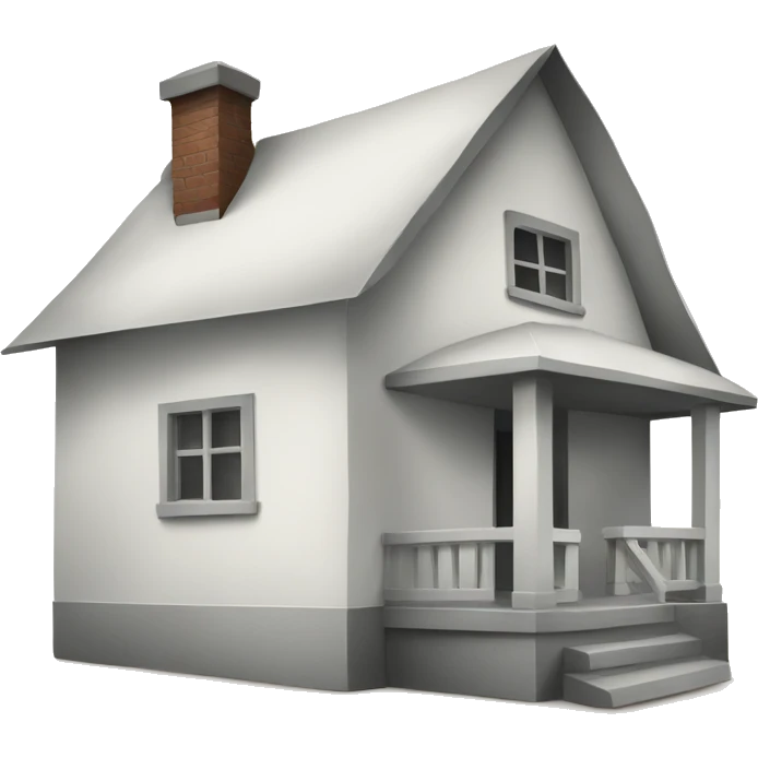 a sheet of paper with a drawing of a house emoji