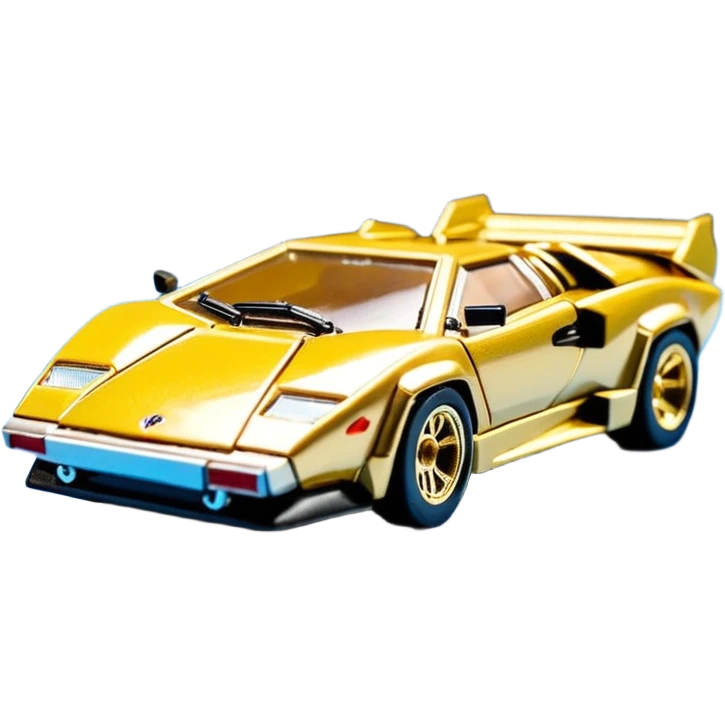 Сделай золотую машинку HotWheels Lamborhini Countach emoji