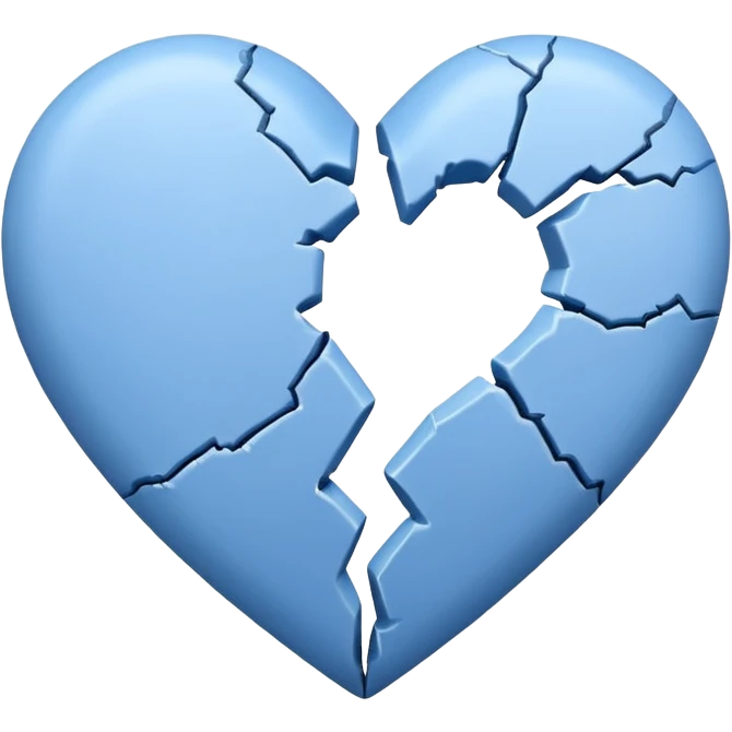 broken blue heart emoji