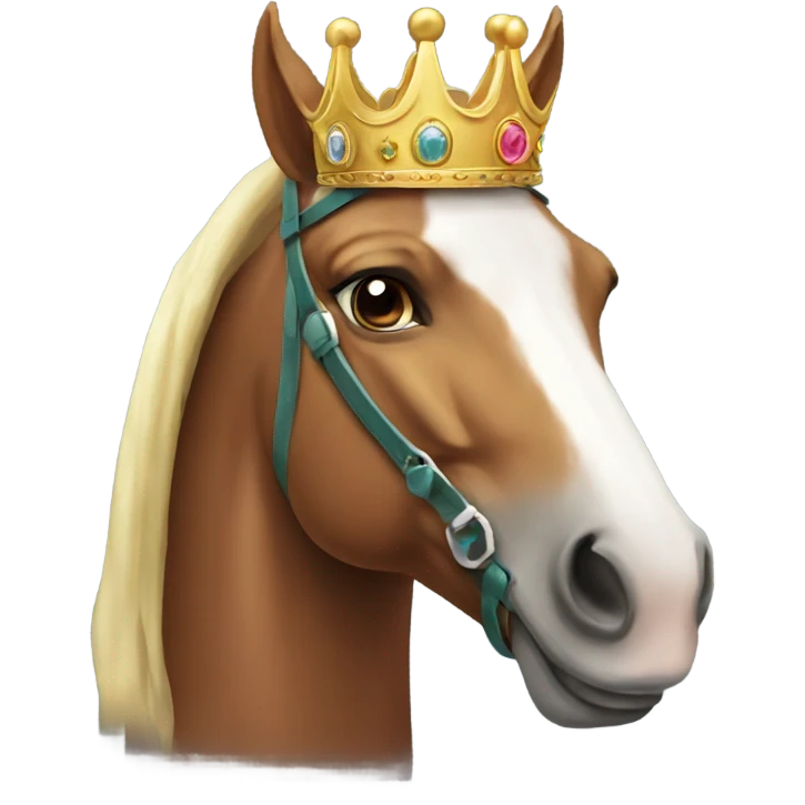 Horse with a crown  emoji