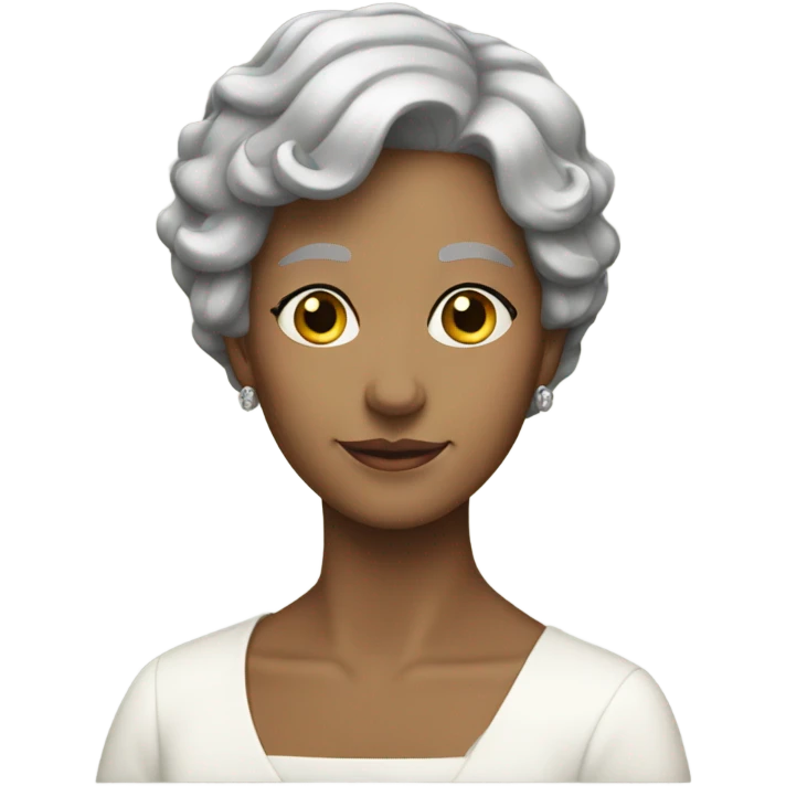 queen with short grey hair emoji