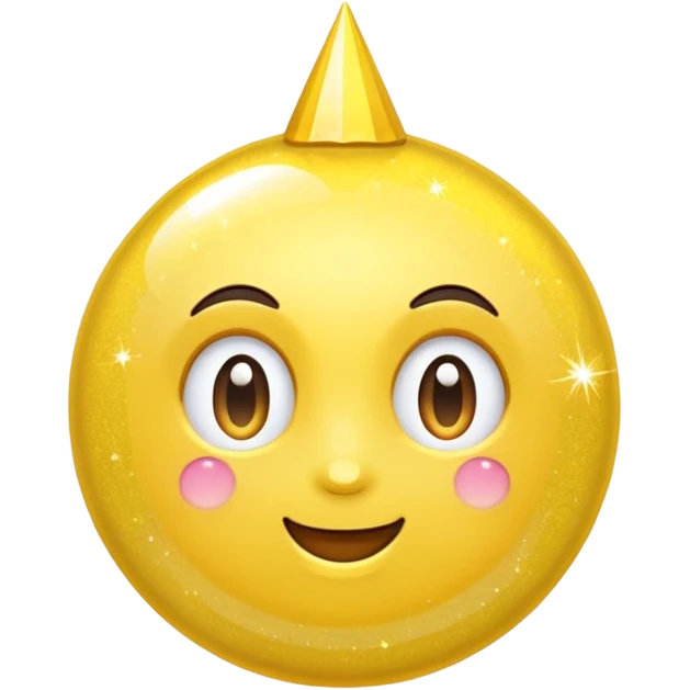 Yellow Sparkle 3d emoji