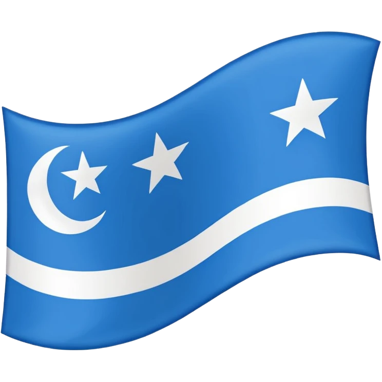 The flag of Awdal state in somalia emoji