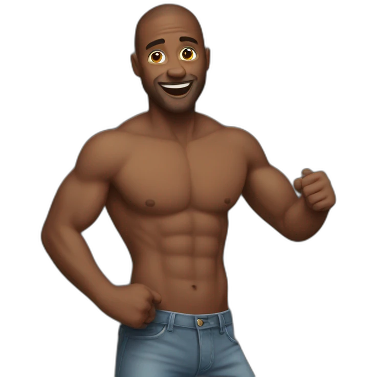 man-shirtless-dancing emoji