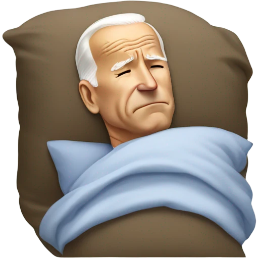 Joe Biden sleeping while standing emoji