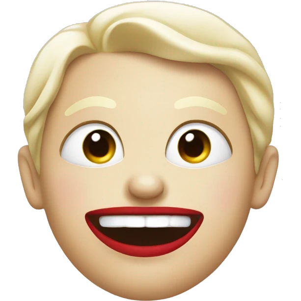 white foot with eyes, smile and red lips emoji