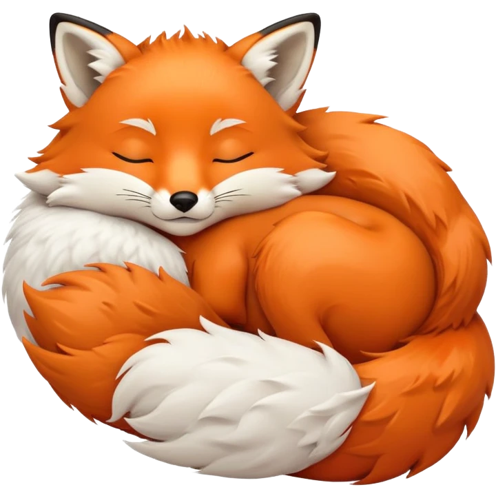 Fox sleep emoji