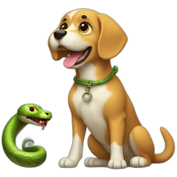 Dog Vs Snake emoji
