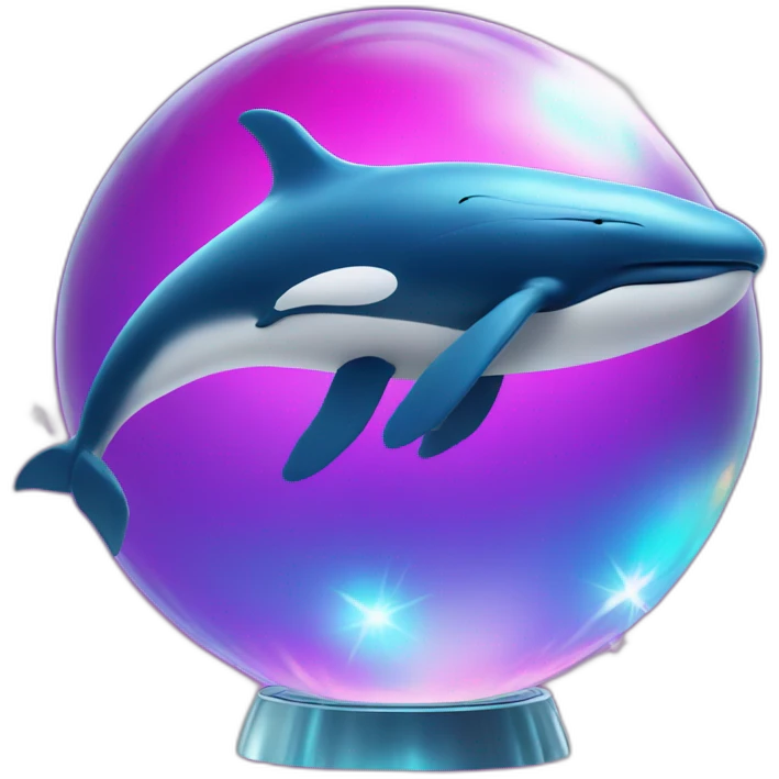 whale on a disco ball emoji