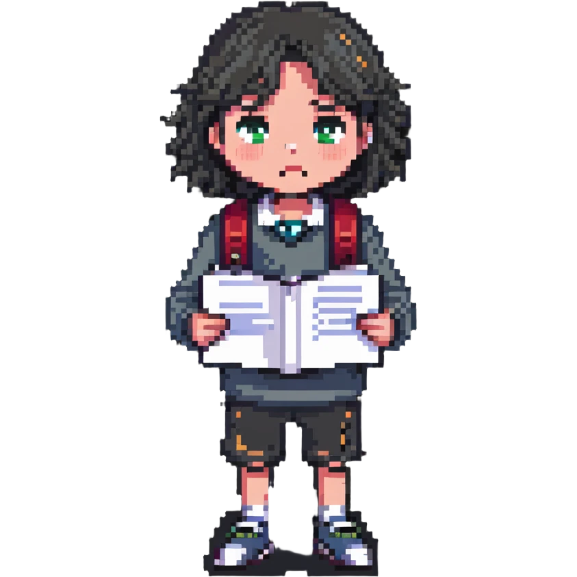 disappointed student holding failed exam emoji