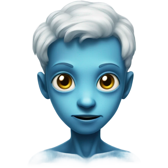 blue alien boy portrait emoji