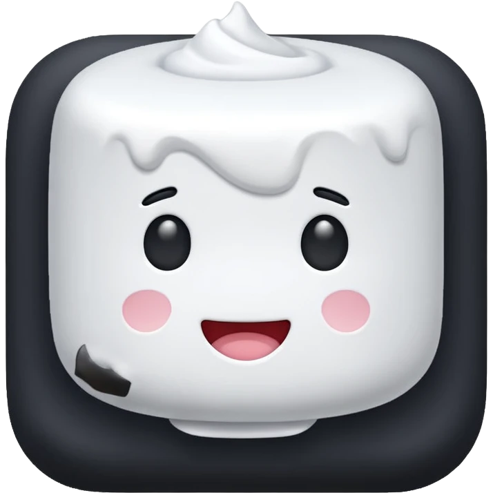 Make a marshmellow emoji emoji