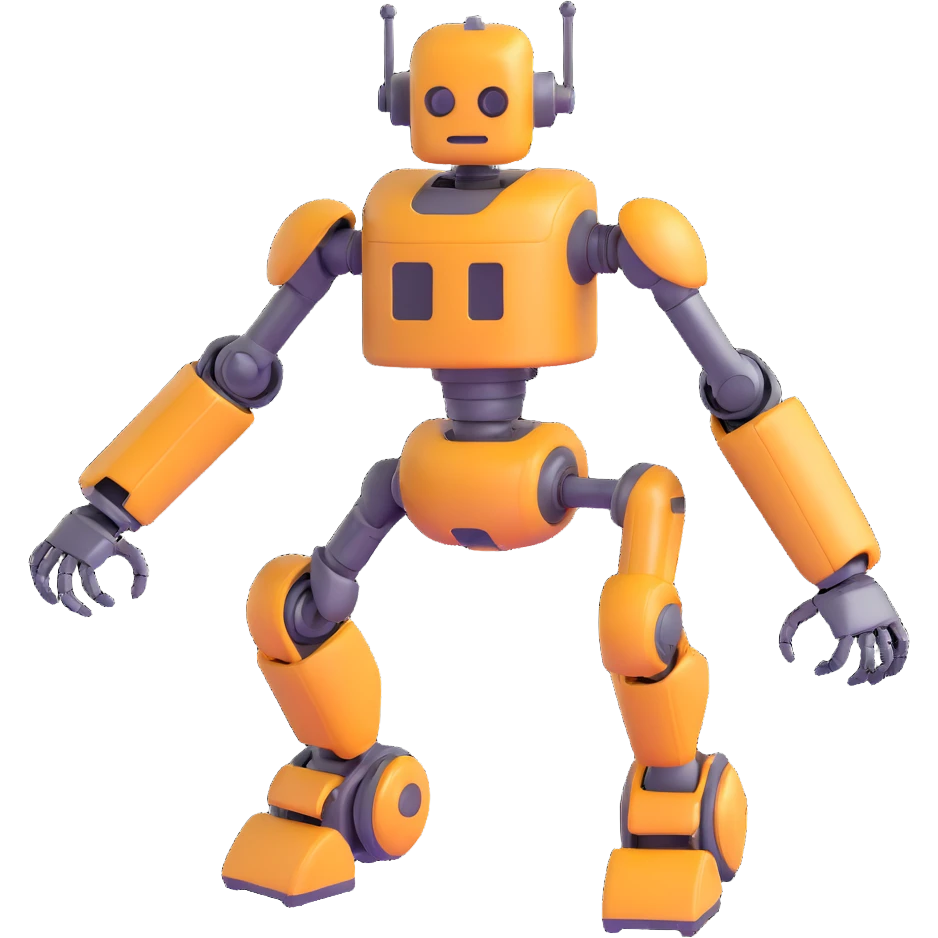 robot with mechanical arms emoji