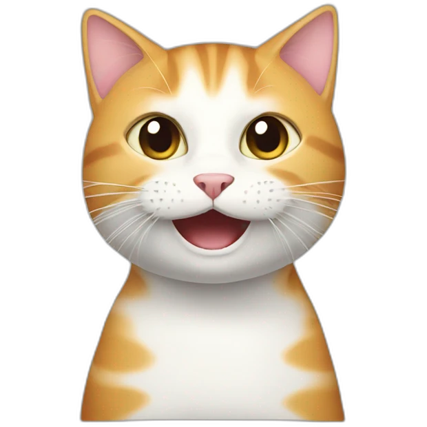 Cat eat fish emoji