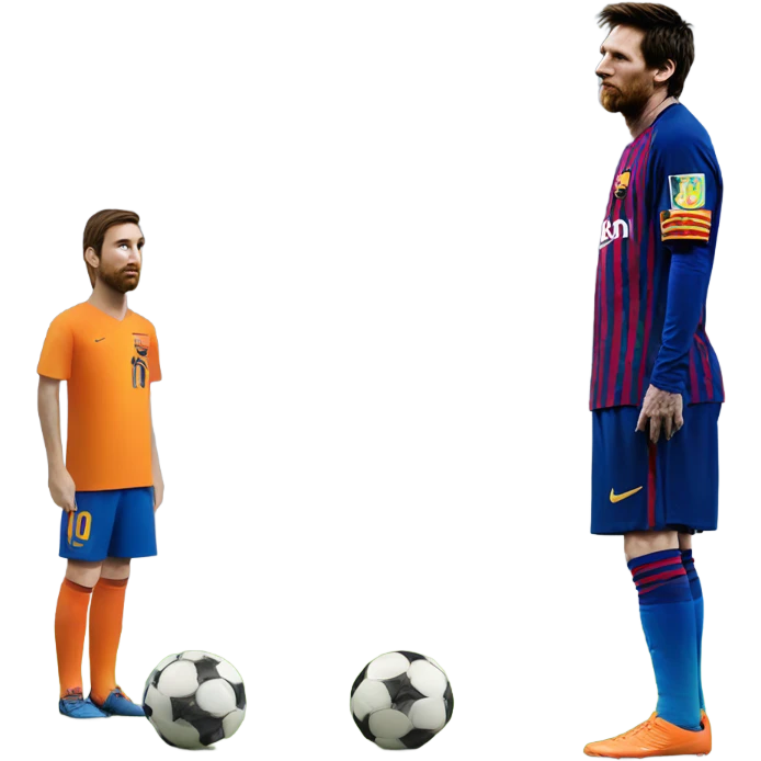 Messi taking a free kick emoji