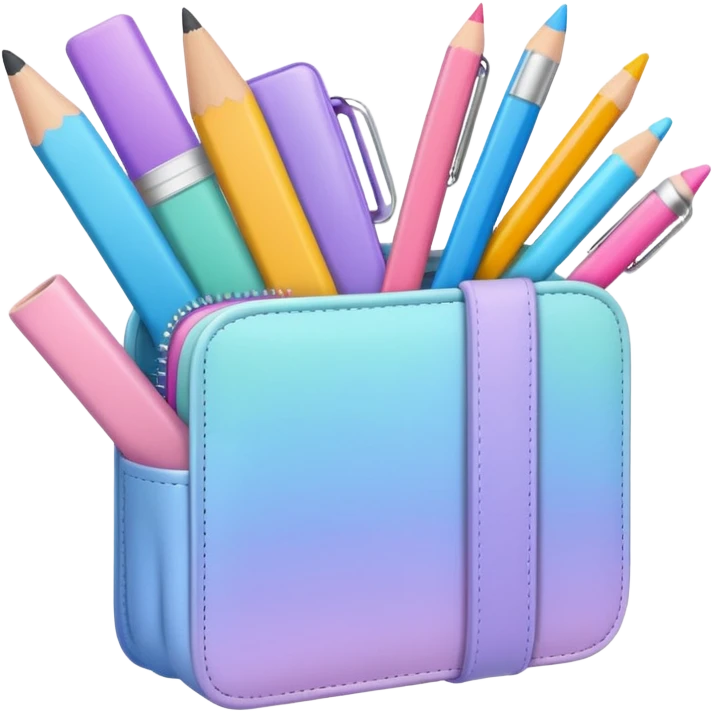 aesthetic school supplies pastel emoji