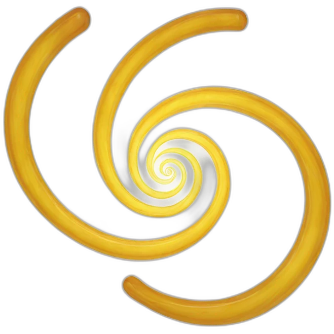 Double-spirale translucide et irisée. emoji