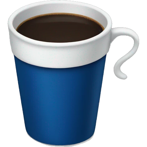 dark blue coffee cup emoji