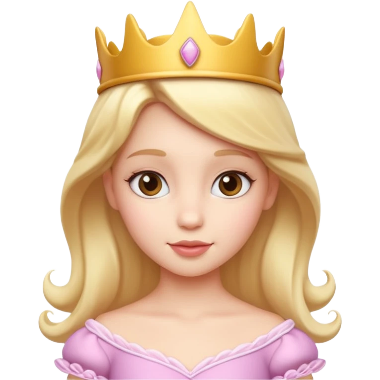 Creami bel la principessa cute e bella 3d emoji