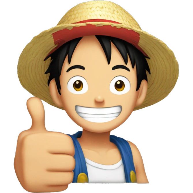 luffy thumbs up emoji
