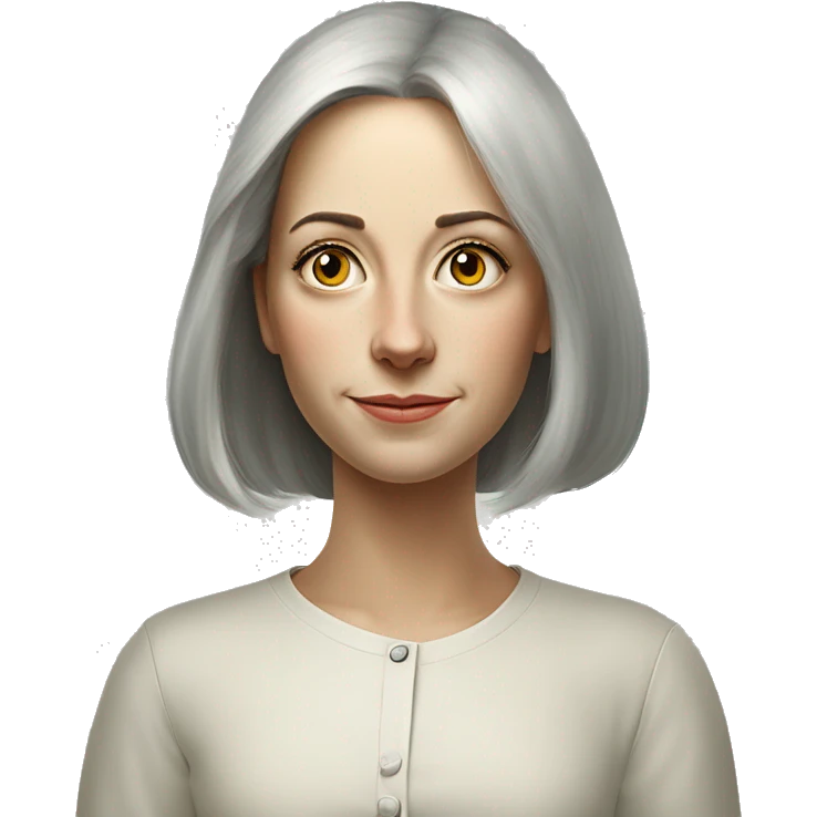 En s'inspirant des toiles de Bosch, portrait de la jeune femme Ève vue de face. Elle a les cheveux longs et ondulés emoji