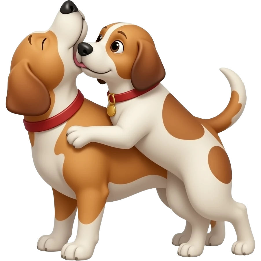 dog humping another dog like mating emoji