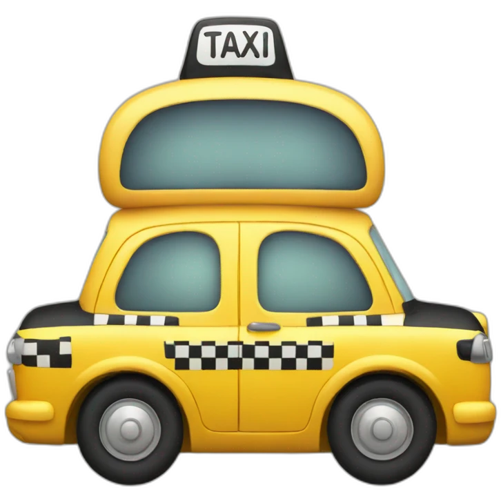 cute taxi emoji