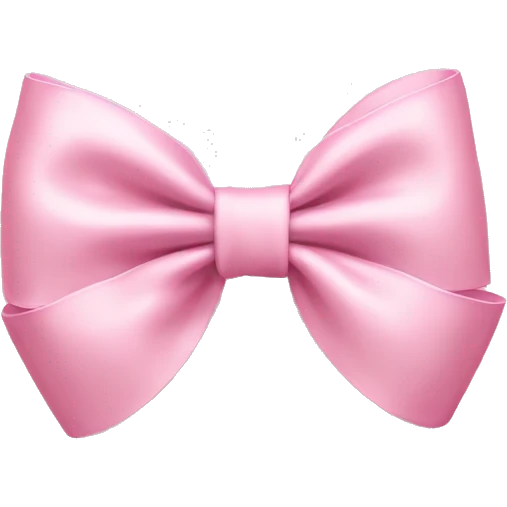 light pink bow on light pink bow emoji