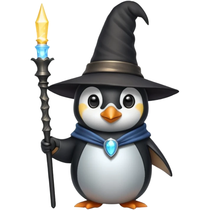 Penguin Wizard emoji