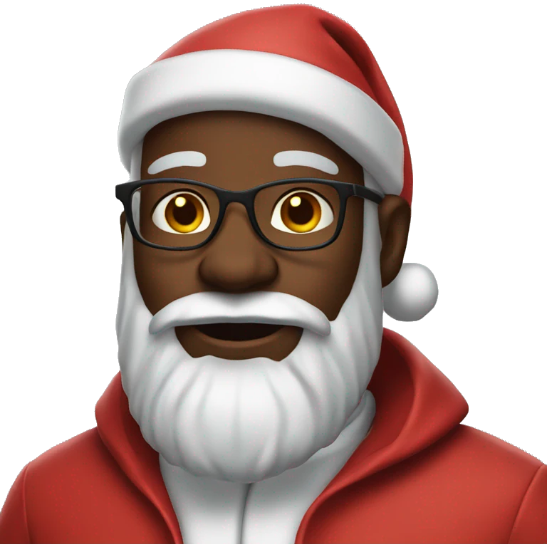 Black santa emoji