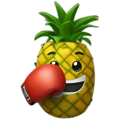 boxing pinapple emoji
