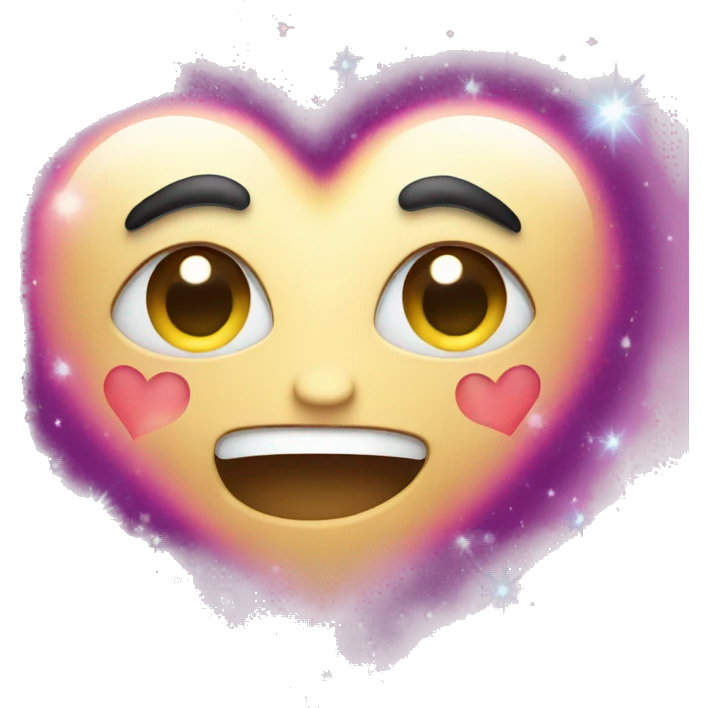 Heart with sparkles emoji