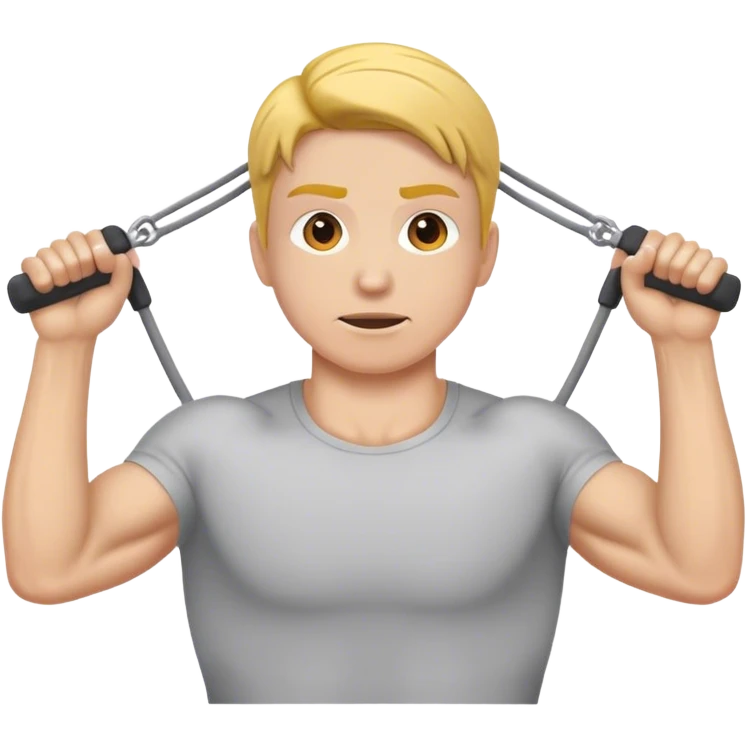 cable face pulls exercise emoji