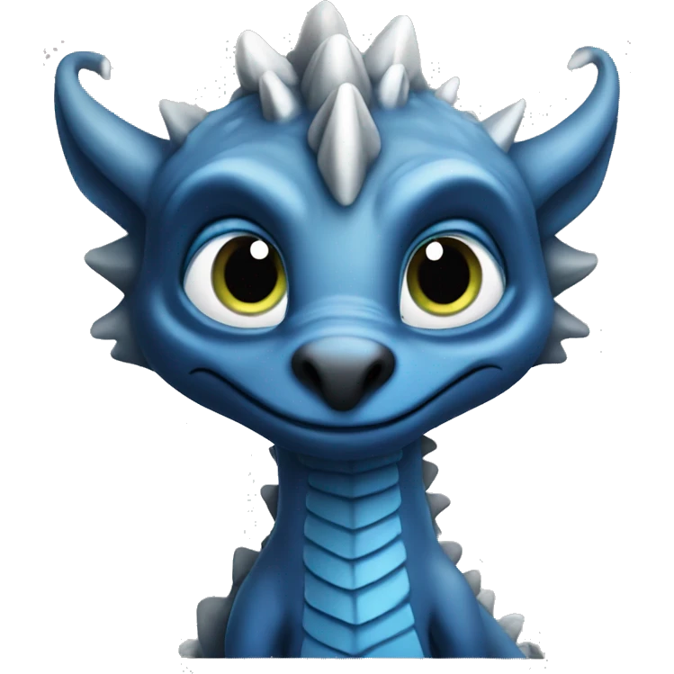 Game of thrones dragon with big blue eyes emoji