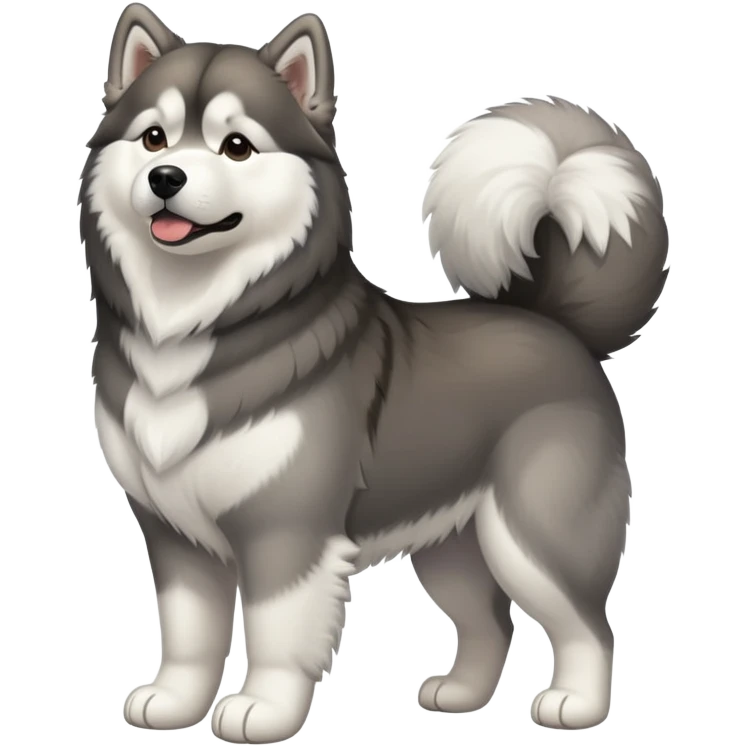 Alaskan Malamute full body emoji