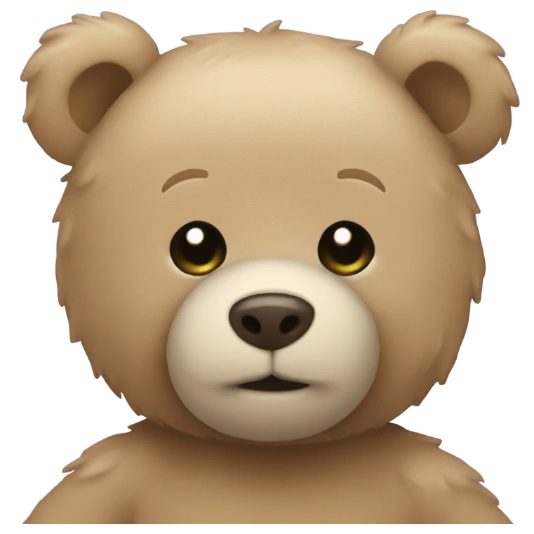 Beige teddy bear  emoji