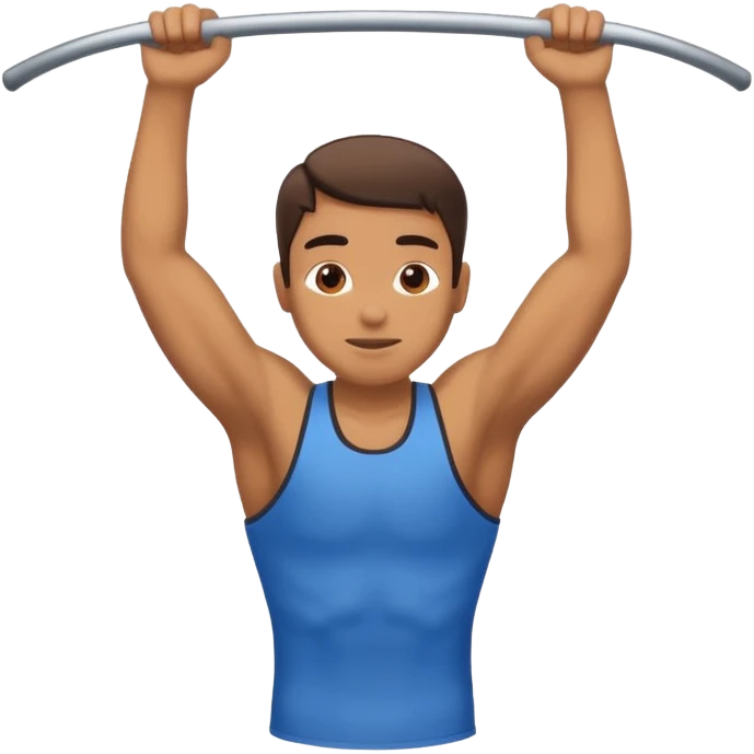person doing pullups emoji