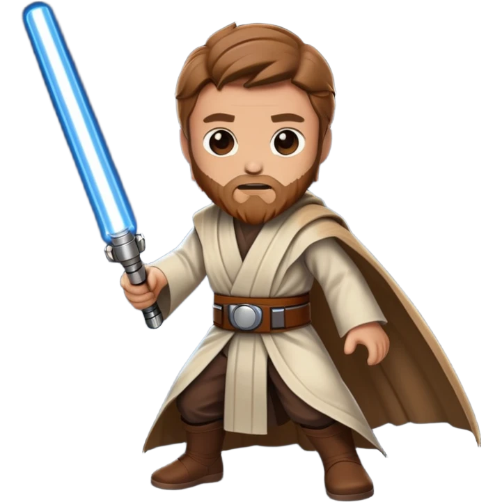 Obi wan kanobi playing with  emoji