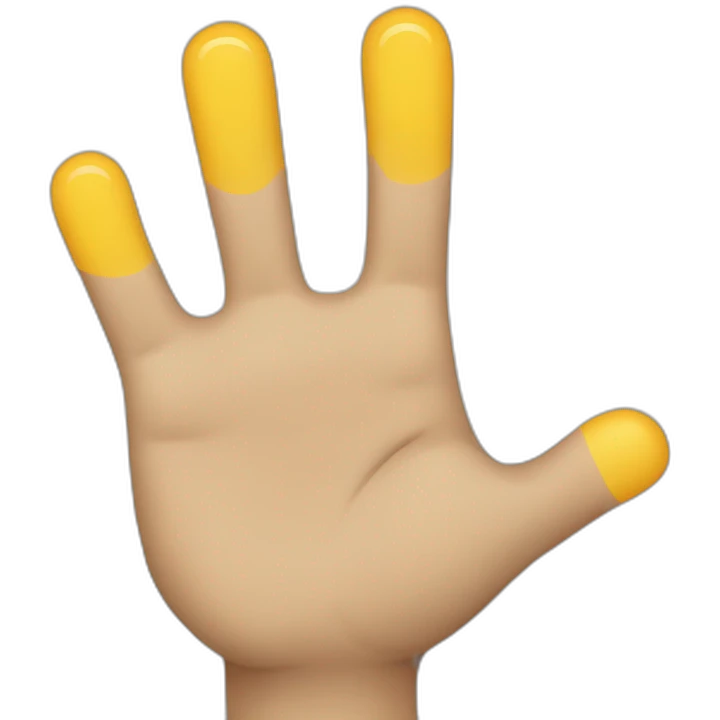 waving hand bold emoji