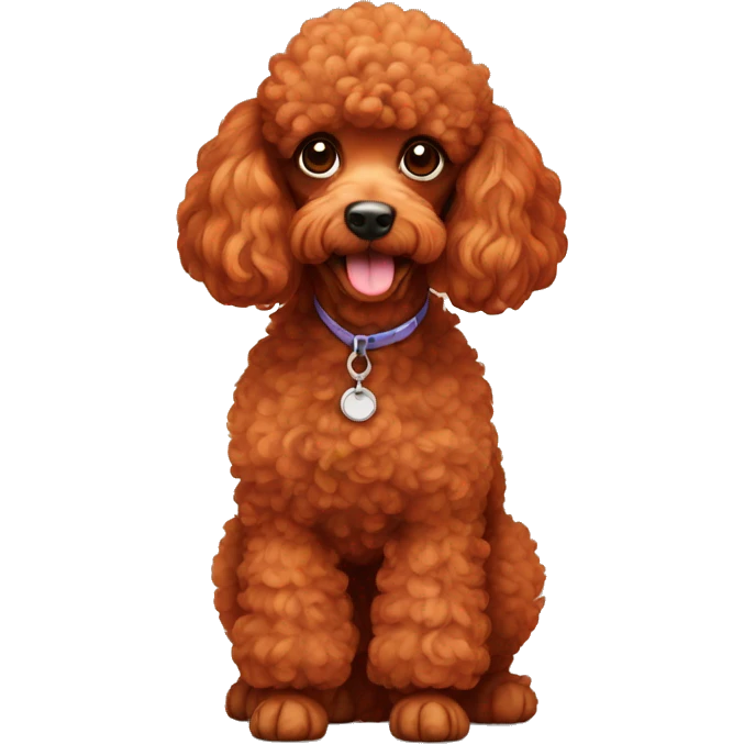 Red poodle emoji