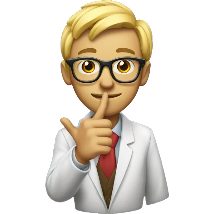 nerd with finger up emoji