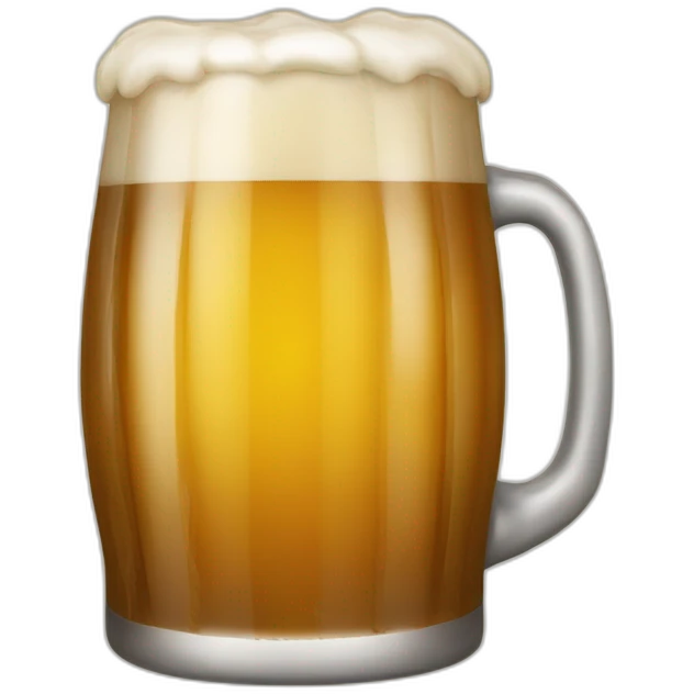 Une bière qui bois une bière emoji