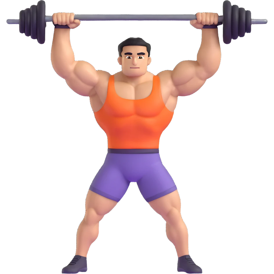 lean muscular person flexing emoji