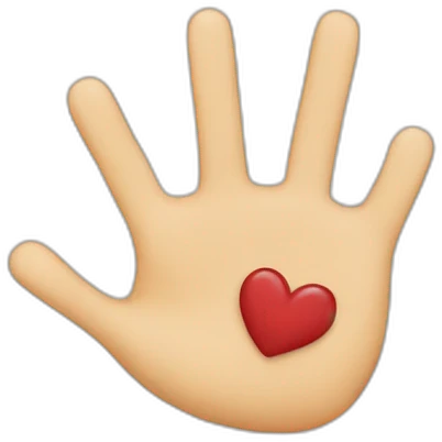heart made with fingers emoji
