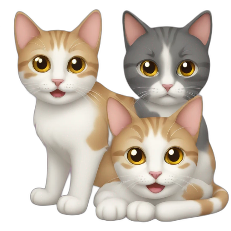 Two cats emoji