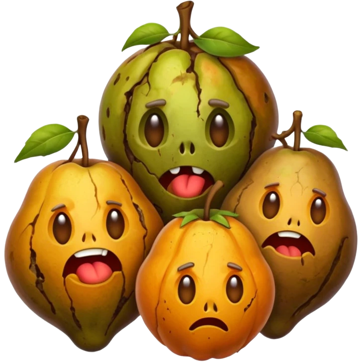 small pile of rotten fruits emoji