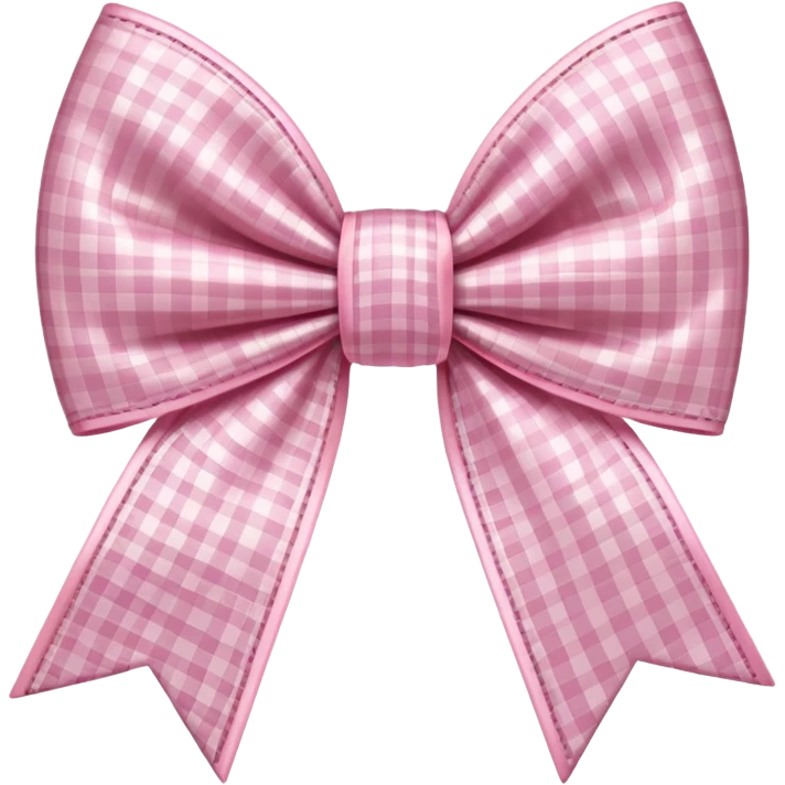 light pink vichy bow emoji