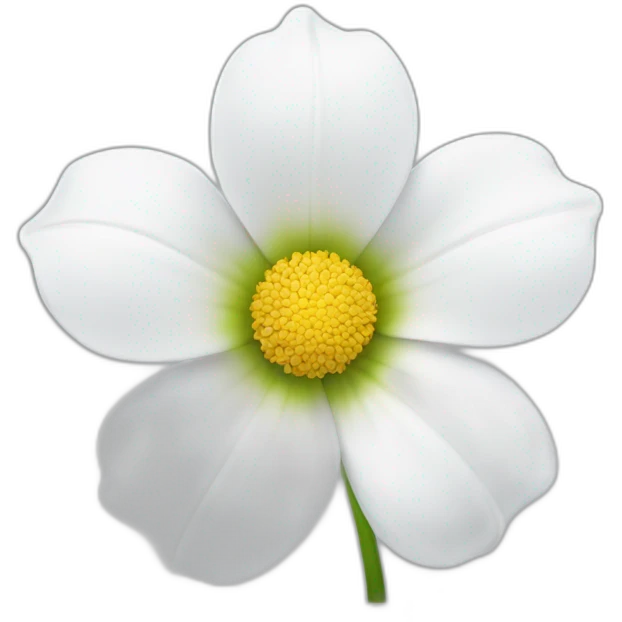 White flower  emoji